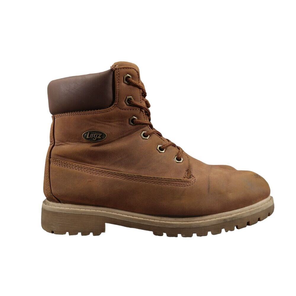 Lugz Shoes Womens 8 Boots Combat Work Lace Up Outdoor Convoy Brown Lug Sole Mid - Picture 2 of 16